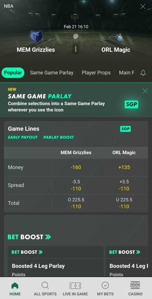 bet365 tennessee mobile app