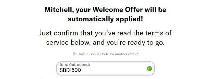 BetMGM Promo Code SBD1500 screenshot