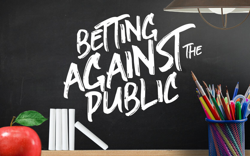 Betting against the public on betting 101 chalkboard