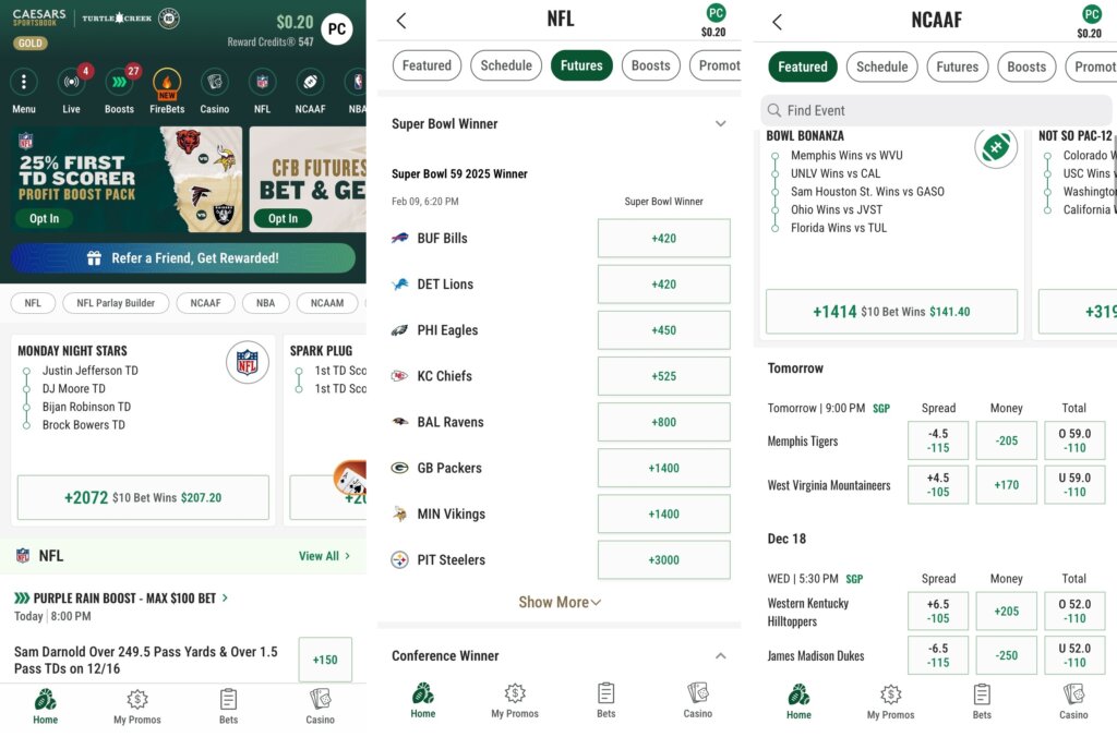 missouri sports betting apps caesars screenshots