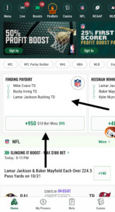Caesars Sportsbook review quick picks screenshot
