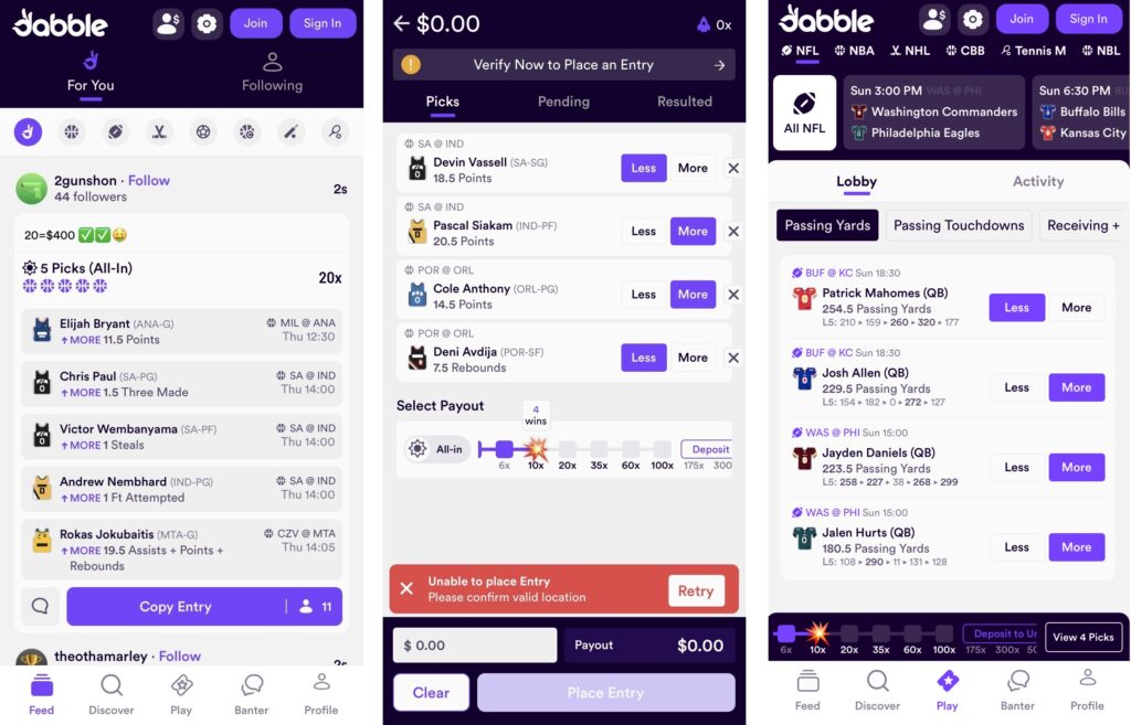Dabble Promo Code Fantasy App Review 