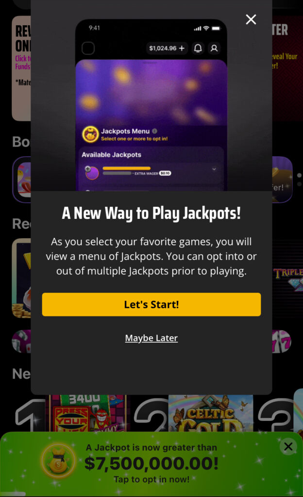 Progressive Slots DraftKings