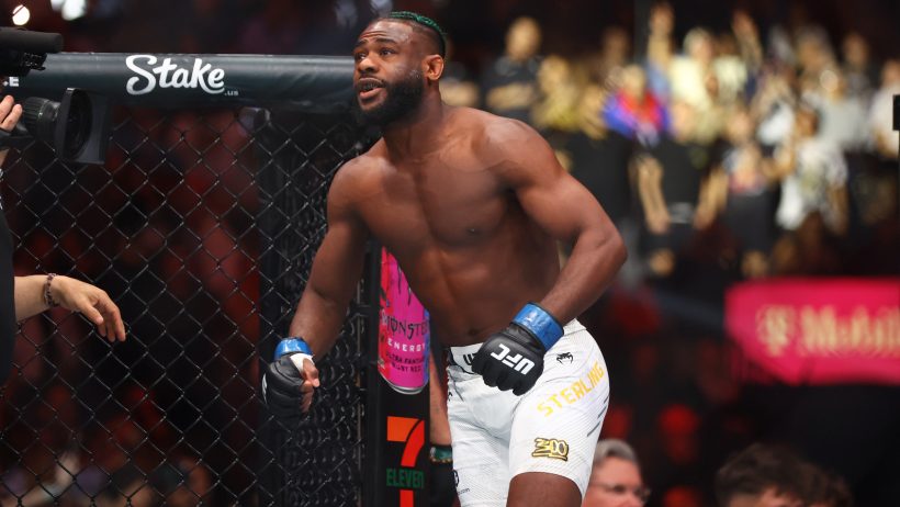 Aljamain Sterling during his fight at UFC 300.