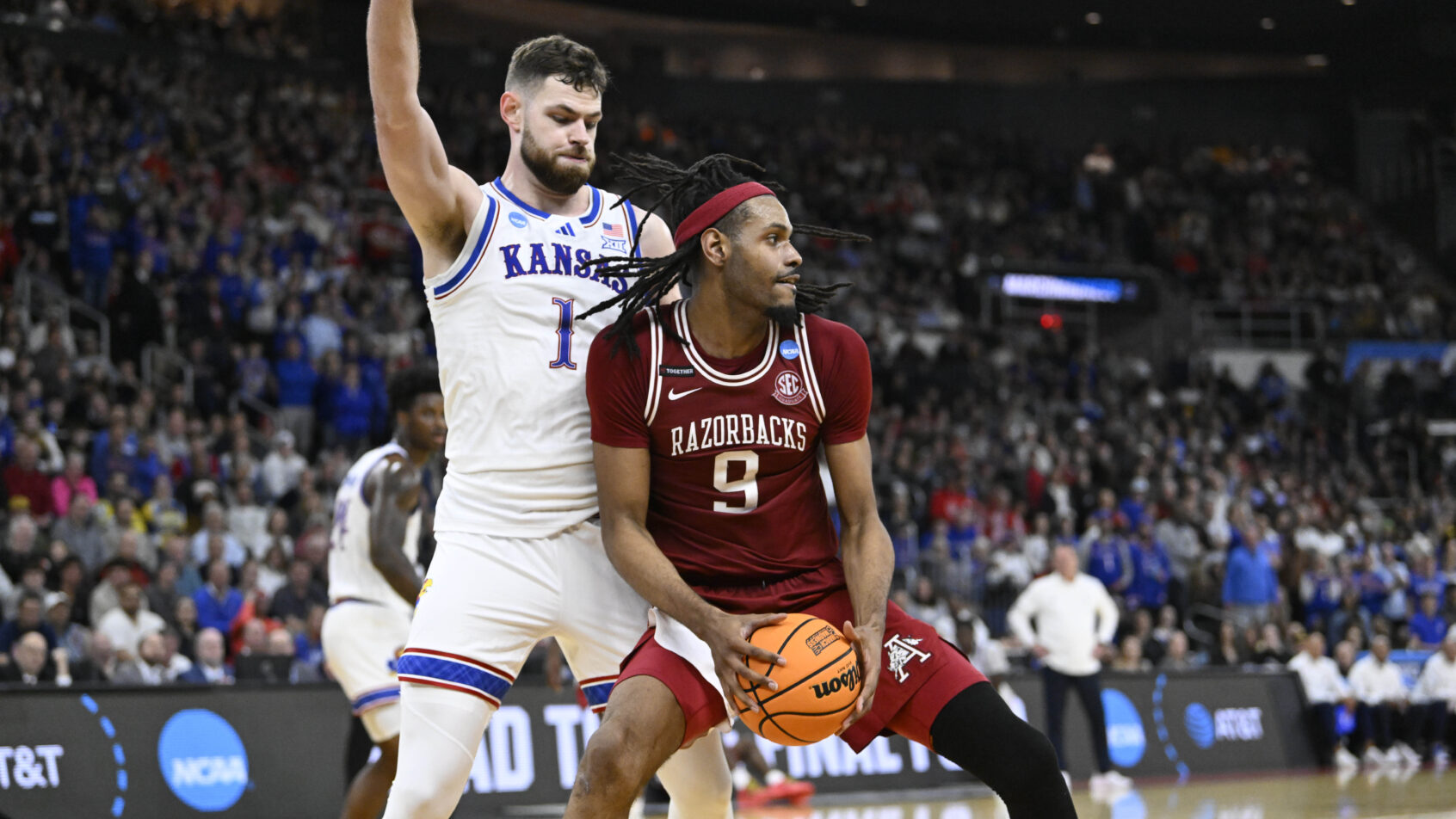 NCAA Basketball: NCAA Tournament First Round-Arkansas at Kansas