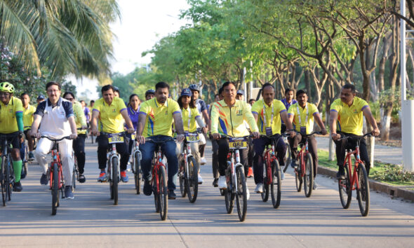 Ministers, Athletes Joins Dr. Mansukh Mandaviya in Unique Cycle Rally to Mark International Women’s Day